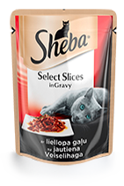 Влажный корм для котов с курицей говядиной в соусе Sheba Selection 85 г 8509362 фото