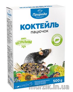 Корм для для декоративных крыс и мышей "Коктейль Крыска" 500 г 6799166 фото