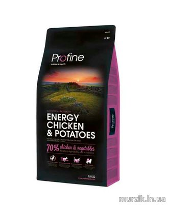 Сухой корм для активных собак Profine Energy Chicken & Potatoes с курицей и картофелем 15 кг. 4953919 фото
