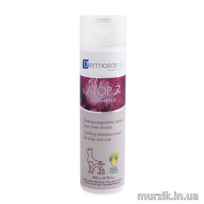 Шампунь для собак и кошек Dermoscent ATOP 7 (АТОП 7) Shampoo, успокаивающий, для раздраженной, сухой или склонной к аллергии кожи, 200 мл 41444985 фото