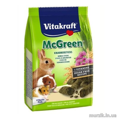 Лакомство для всех видов грызунов Vitakraft McGreen с люцерной 50 г. 32574371 фото