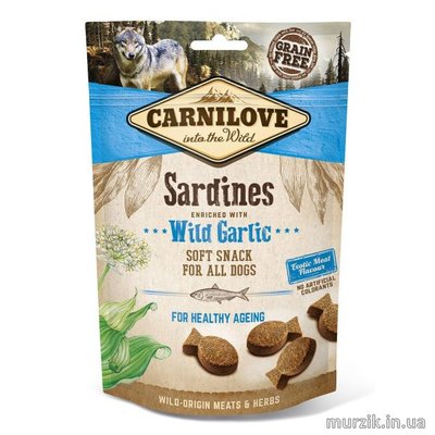 Лакомство для собак "Carnilove Sardines with Wild Garlic" с сардиной и черемшой 200 г 42073932 фото
