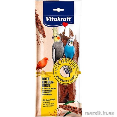 Натуральный колосок Vitakraft "VITA Nature Red Foxtail Millet" 80 г (чумиза) 8755355 фото