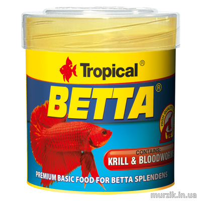 Сухой корм для аквариумных рыб Tropical в хлопьях &#171;Betta&#187; 100 мл/25 г (для петушков) 32581581 фото