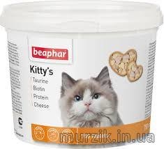 Лакомства Beaphar Kitty's Mix с таурином и биотином, сыром и протеином 750 табл 1971715 фото