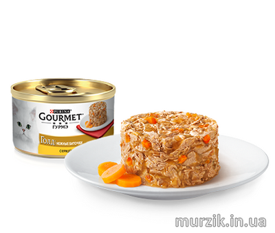 Gourmet Gold (Гурмет Голд) Нежный Биточки с курицей и морковью 85 г х 12шт 5769096 фото