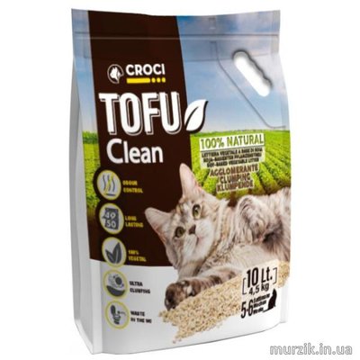 Наполнитель для кошачьего туалета Croci Tofu Clean, 6 л / 2,6 кг 41637737 фото
