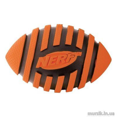 Игрушка для собак Nerf Мяч регби с пищалкой 8,5 см (красный) 41527624 фото
