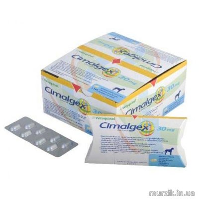 Противовоспалительный препарат Сималджекс (Cimalgex Vetoquinol) для собак мелких пород 30 мг/16 таблеток 9041487 фото