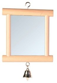 Зеркало с колокольчиком деревянное 9*10см 1457144 фото