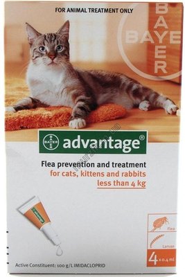 Адвантейдж Advantage для котов №40 (до 4 кг.) (1 тюбик) 1711763 фото