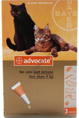 Адвокат Advocate для котов до 4 кг. (1 тюбик) 1711767 фото